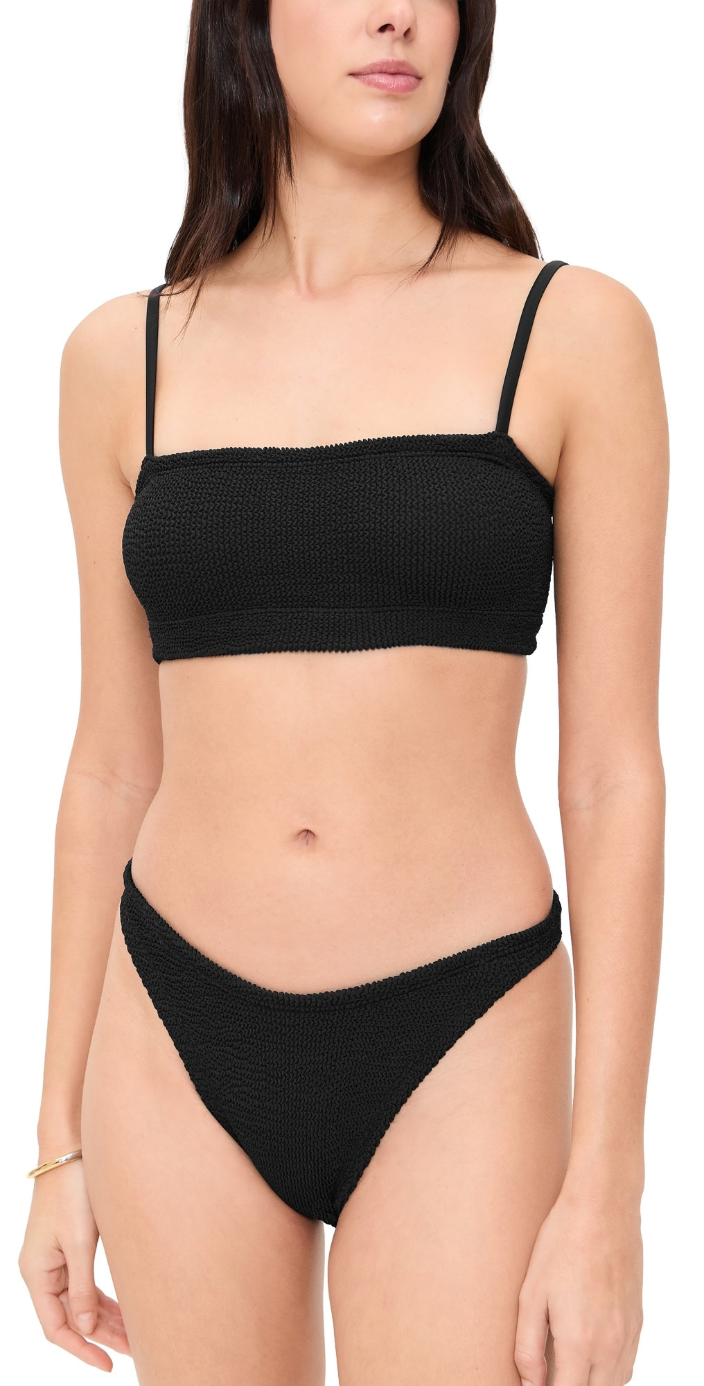 Hunza G Gigi Bikini Set Black One Size | Shopbop
