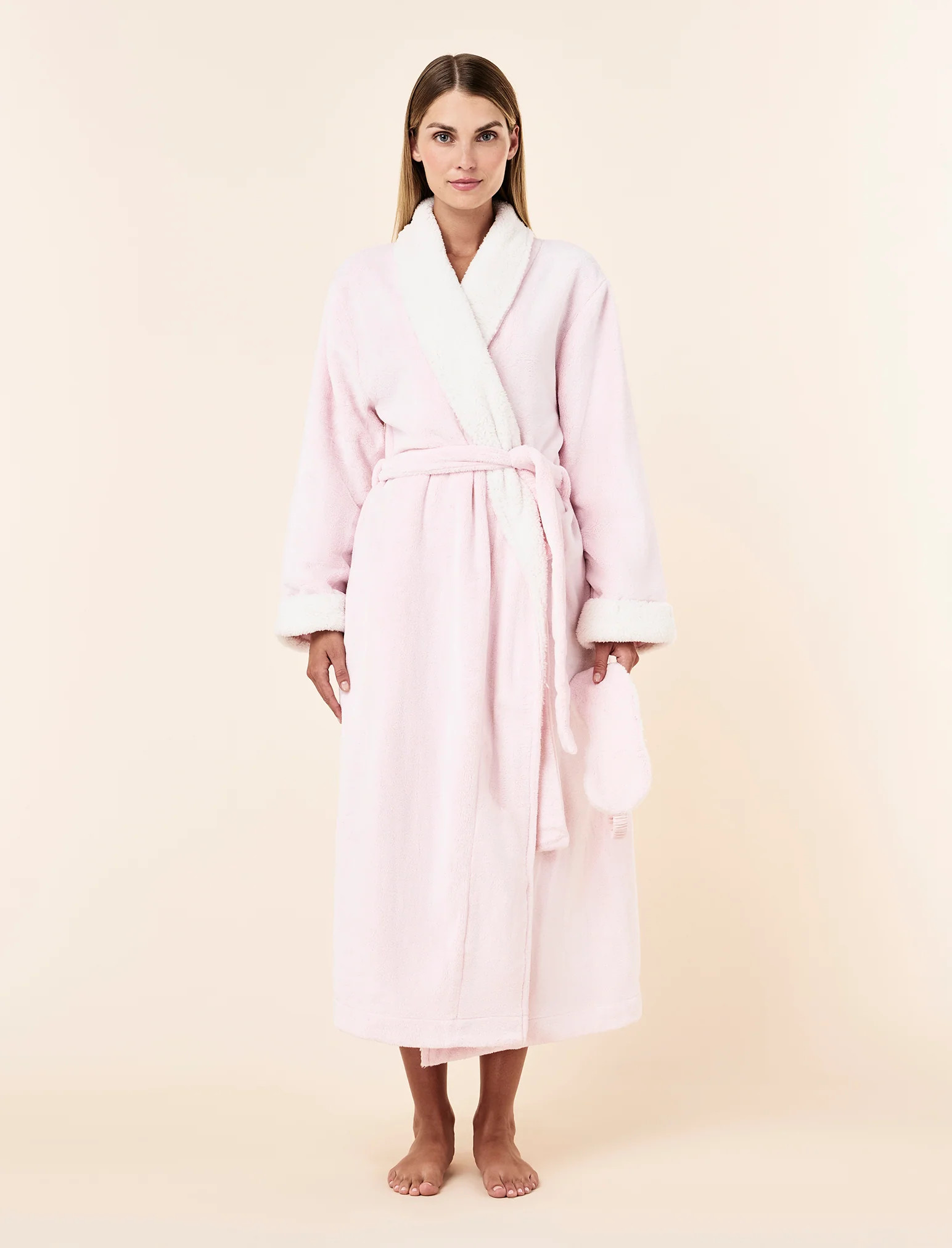 Plush Sherpa Robe & Sleep Mask | Papinelle Sleepwear AU