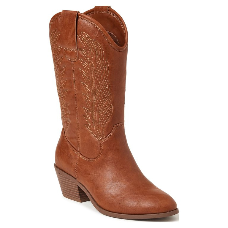 Time and Tru Women’s Cowboy Boots | Walmart (US)