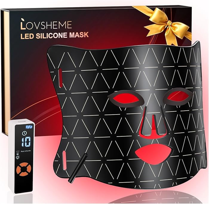 LED Face Mask Light Therapy - Professional Grade Skincare at Home – Red Light Therapy for Face ... | Amazon (US)