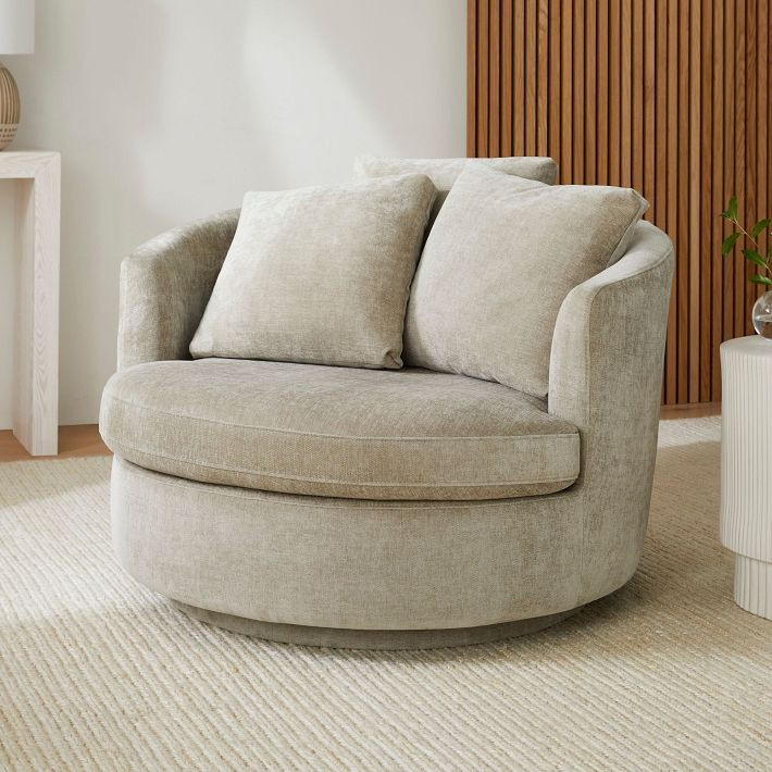 Viv Grand Swivel Chair | West Elm (US)
