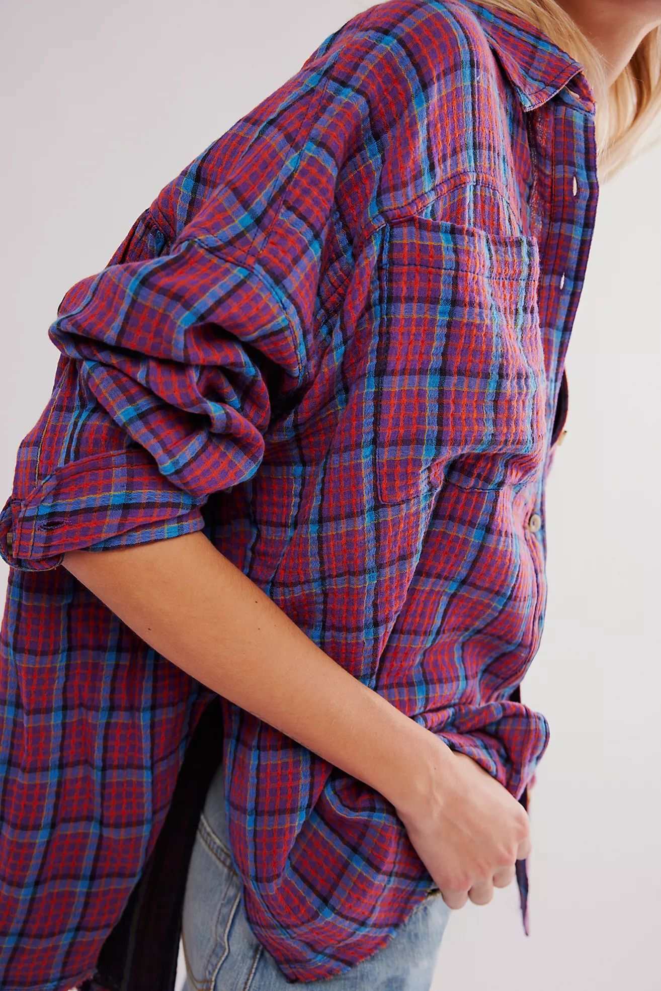 We The Free Cardiff Plaid Top | Free People (Global - UK&FR Excluded)