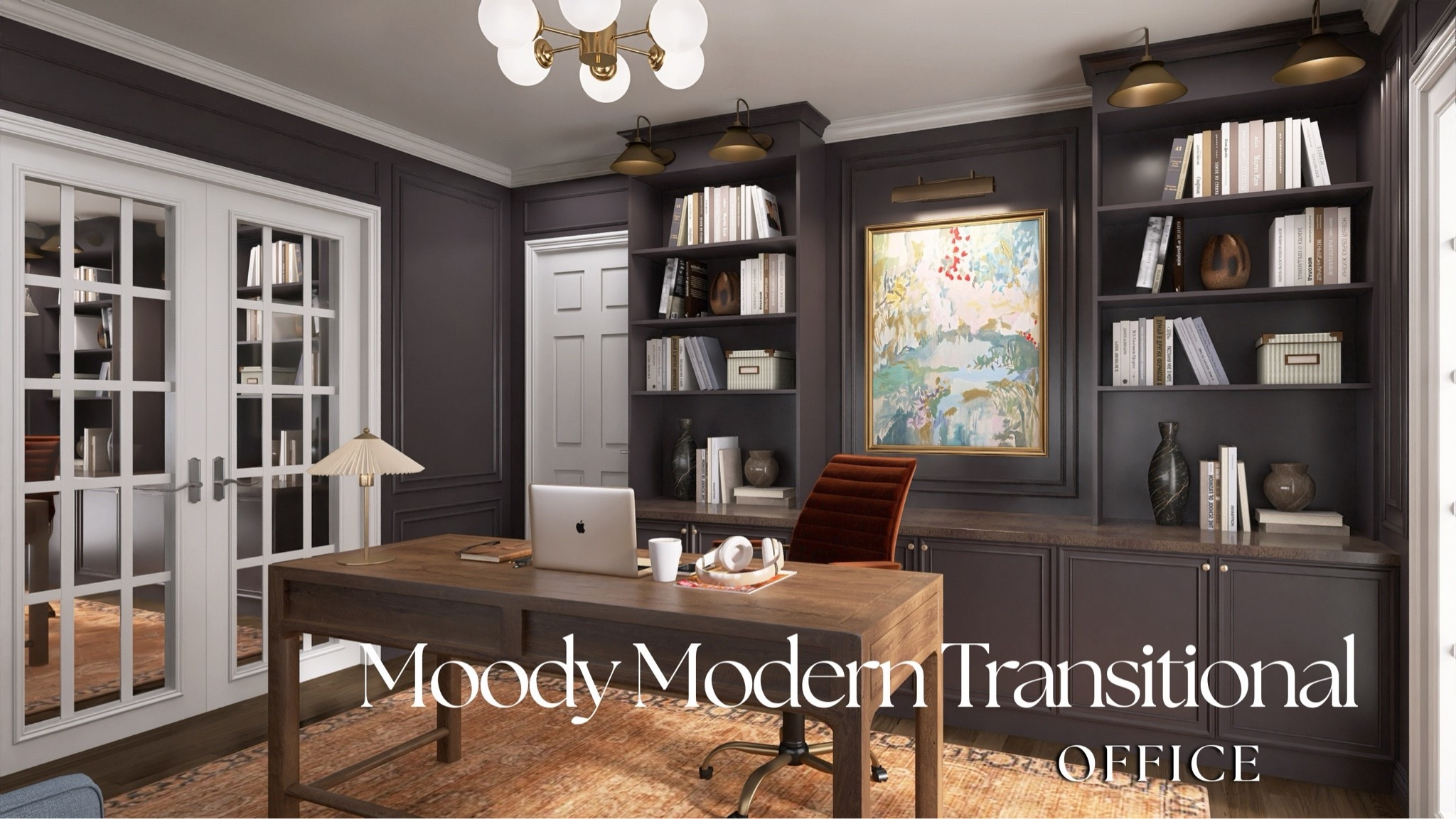 Designed by Jackie
Moody Modern Transitional Office

#LTKmomlife #LTKSeasonal #LTKHome