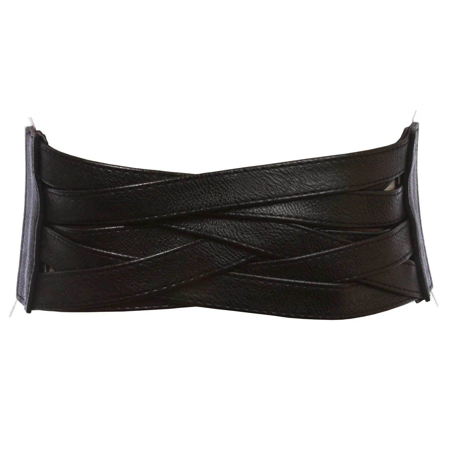 4" Women's High Waist Non Leather Fashion Wide Braided Stretch Belt | Walmart (US)