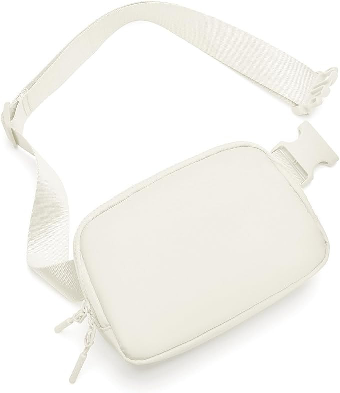 Belt Bag Fanny Pack Crossbody Bags for Women Two-Way Zip Closure Fashion Waist Packs with Adjusta... | Amazon (US)