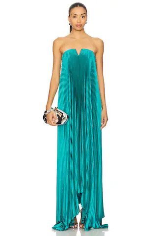 Black Tie Gown in Jewel | Revolve Clothing (Global)