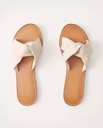 Twist Strap Slides | Abercrombie & Fitch (US)