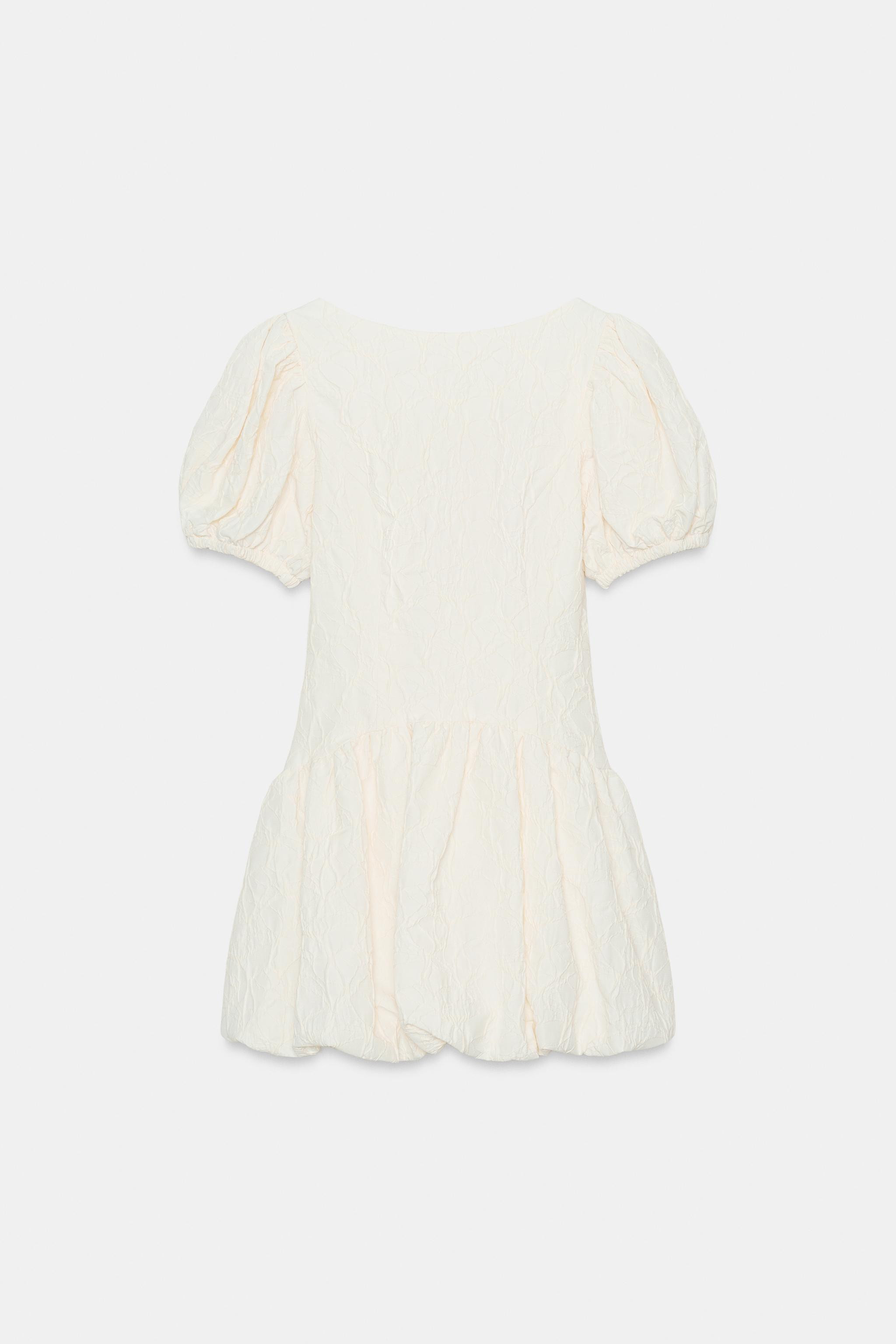 KURZES JACQUARDKLEID MIT BALLONFORM | Zara DE