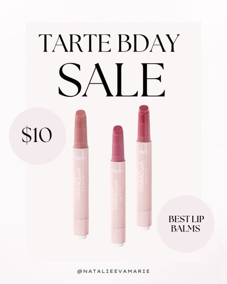 Best Tarte Lip Balms 

#LTKunder50 #LTKbeauty #LTKsalealert
