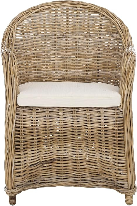 Safavieh Home Collection Zane Natural Wicker Club Chair, Standard | Amazon (US)