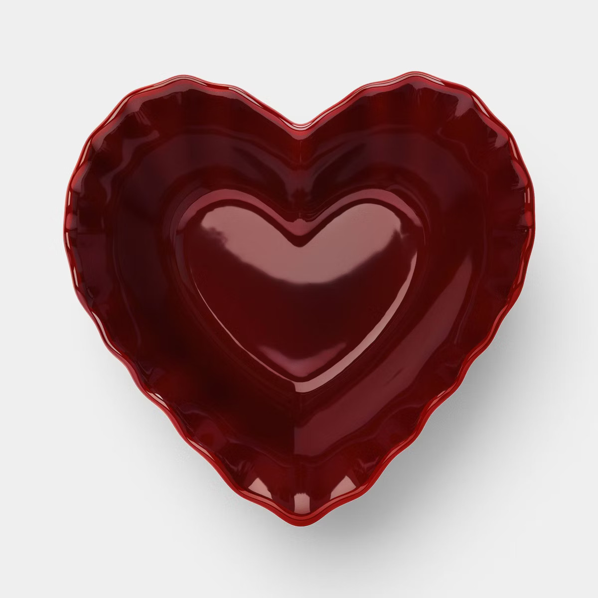 6.6 fl oz Valentine’s Day Stoneware Heart Dip Bowl Red -Threshold™ | Target