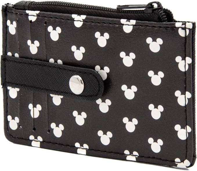Buckle-Down Women's Wallet ID/Card Holder-Mickey Mouse Head Monogram Black/White, 4.5" x 3.0" | Amazon (US)