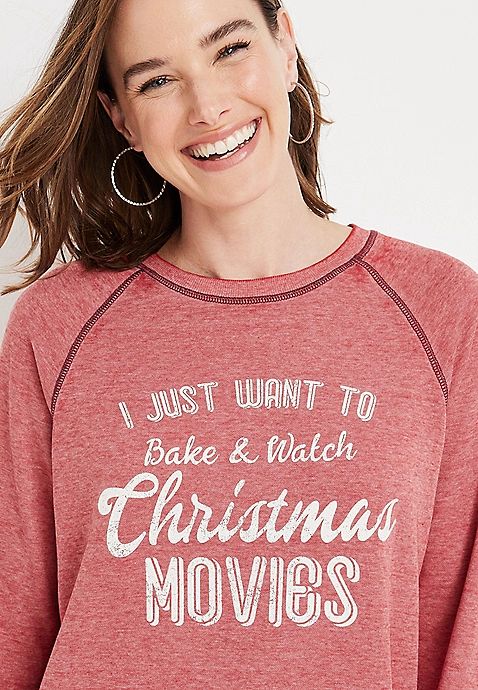 Christmas Movie Sweatshirt | Maurices