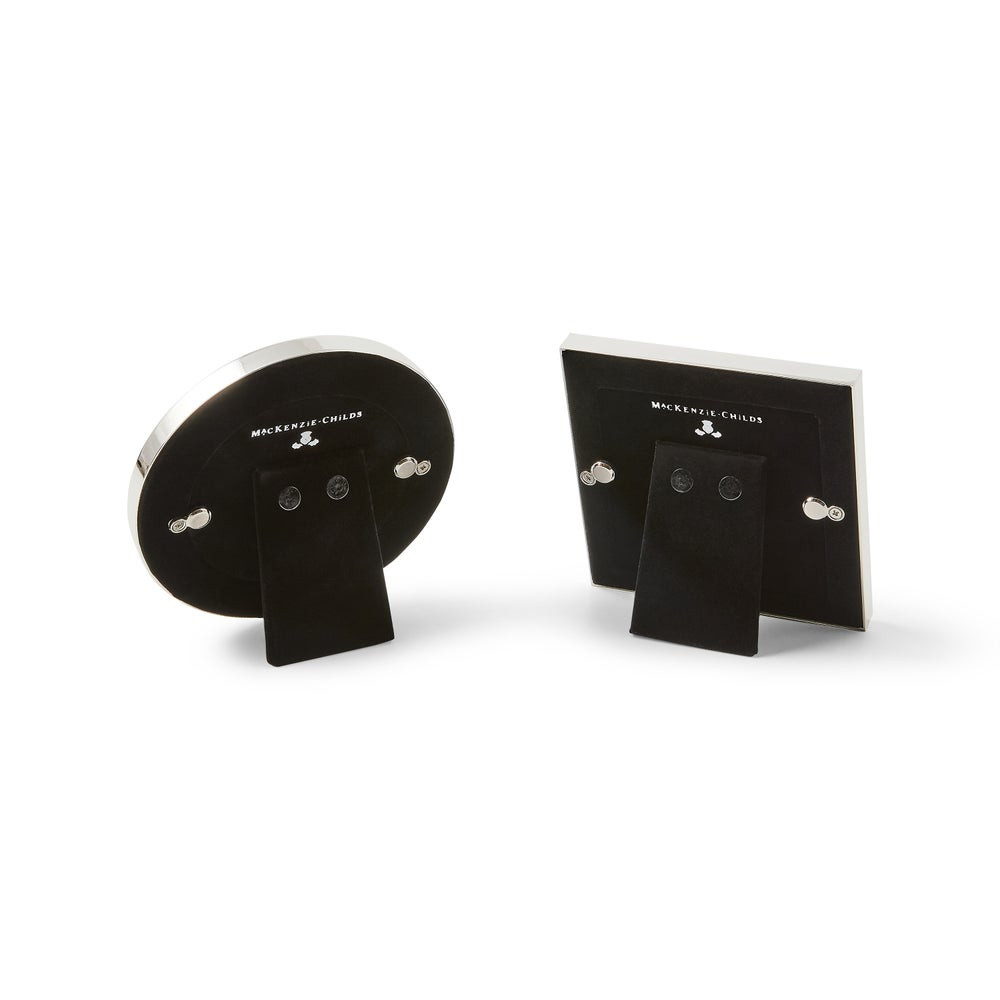 Courtly Check Silver Plated Frames, Set of 2 | MacKenzie-Childs