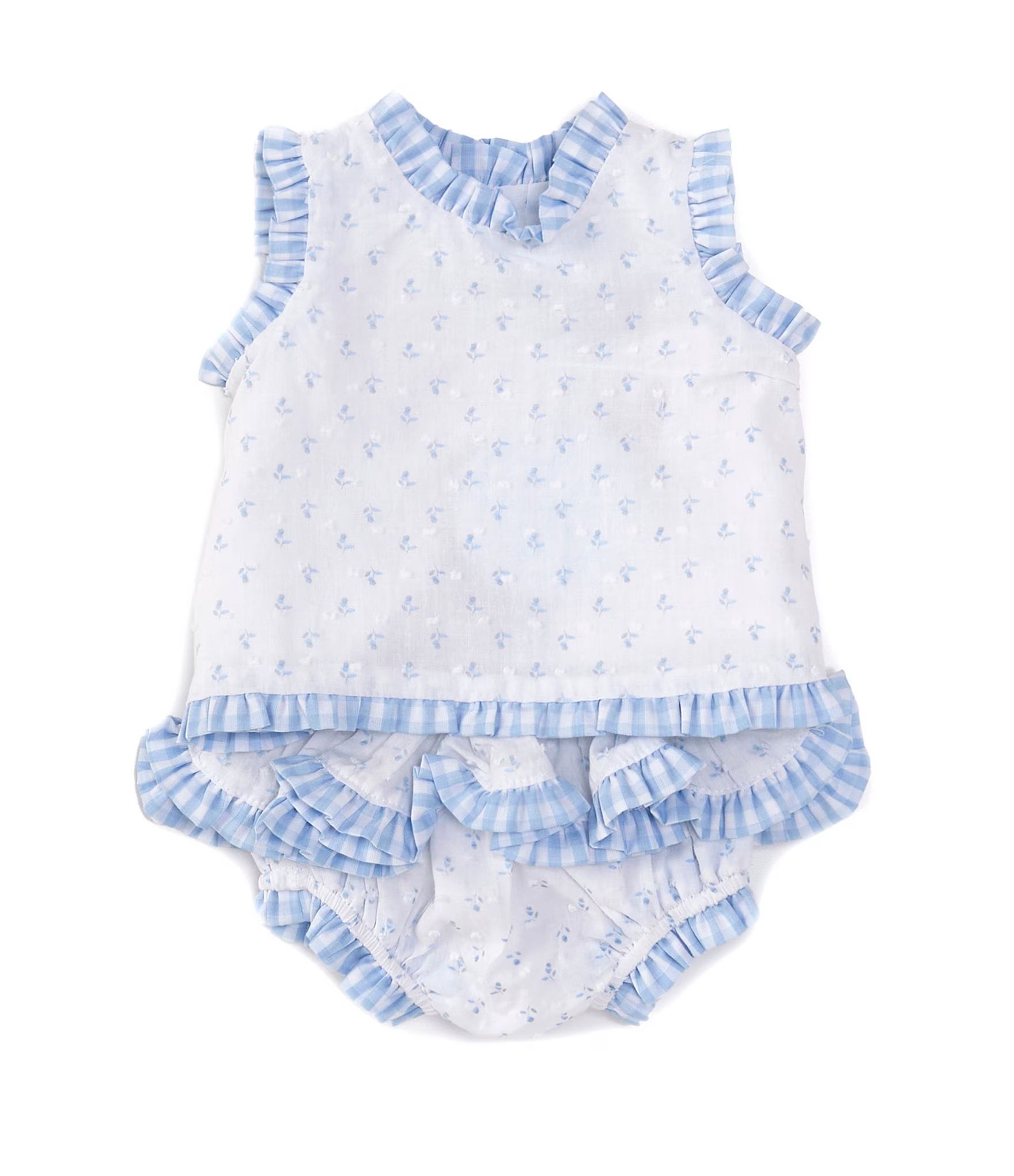 x The Broke Brooke Baby Girls Newborn-24 Months Chapple Swiss Dot Sleeveless Tie Back Set | Dillard's