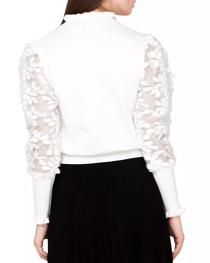 Mesh Sleeve Sweater | Bloomingdale's (US)