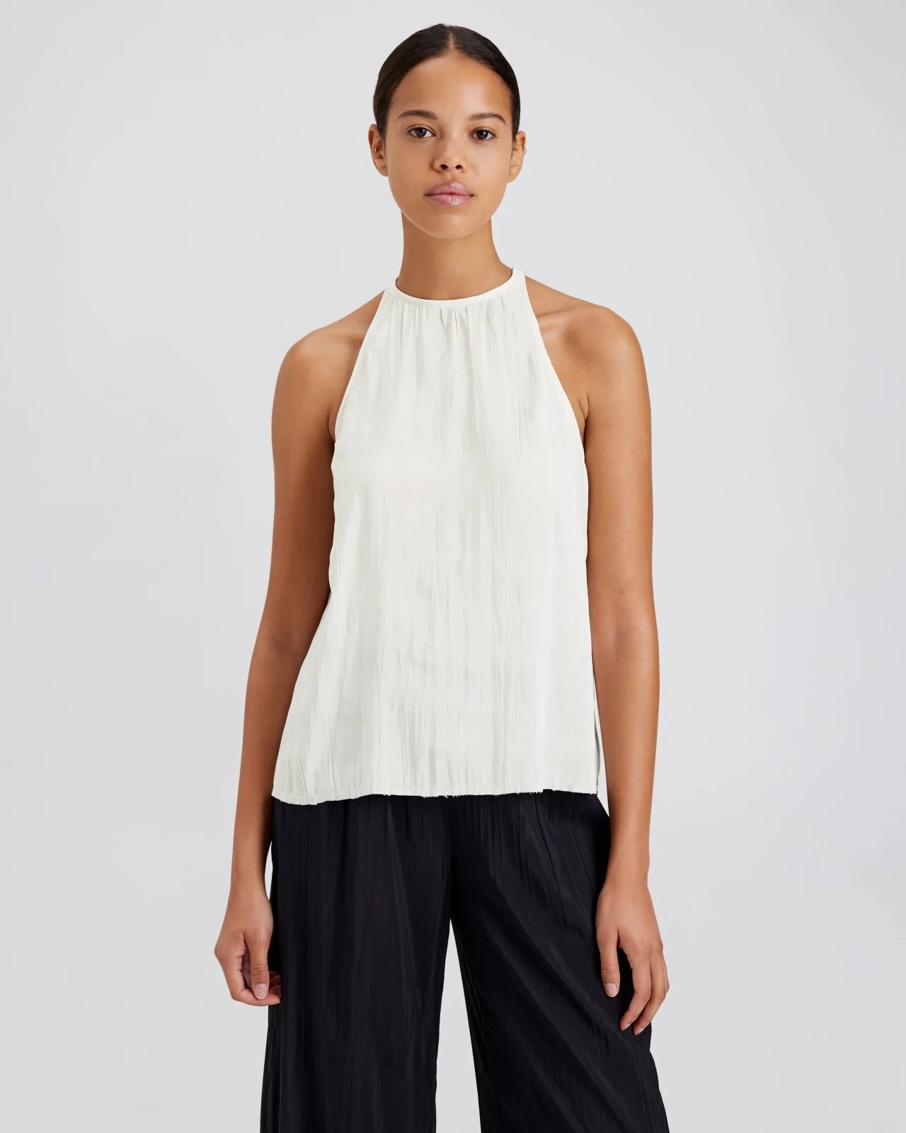 Milly Top Ecru | Solid & Striped