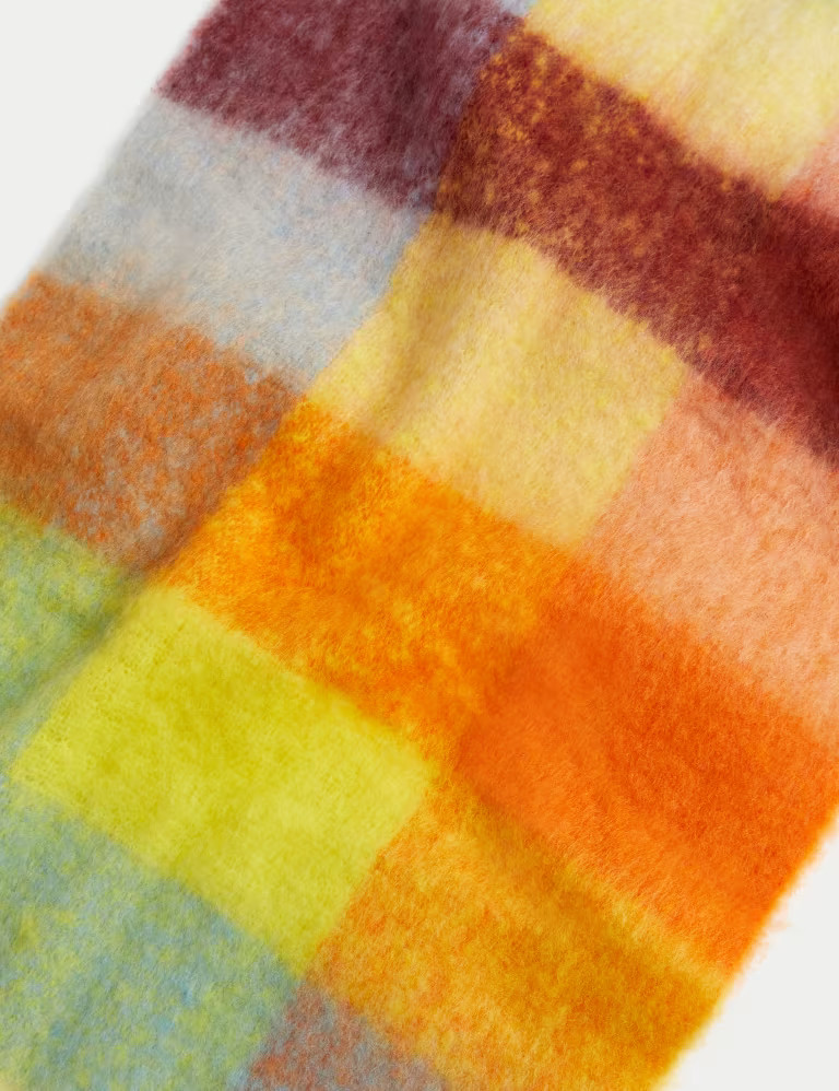 Brushed Fringed Scarf | Marks & Spencer (UK)