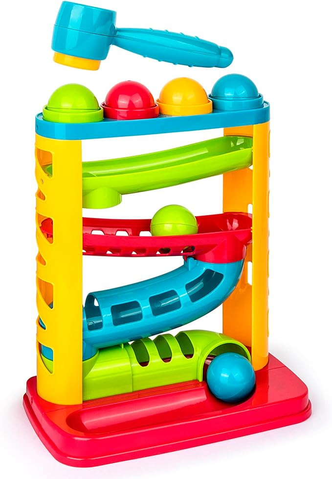 Durable Pound A Ball Toys for Toddler, Stacking, Learning, Active, Early Developmental Hammer Mon... | Amazon (US)