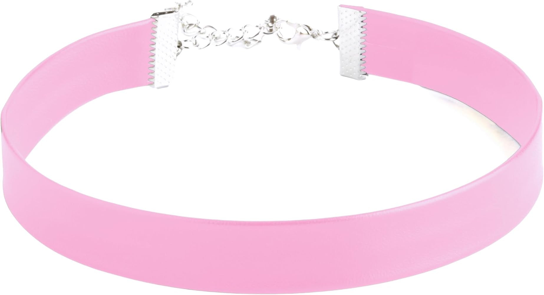 Black Leather Choker Necklace for Women - Plain, Goth Style, Sexy Neck Collar Choker Necklaces fo... | Amazon (US)