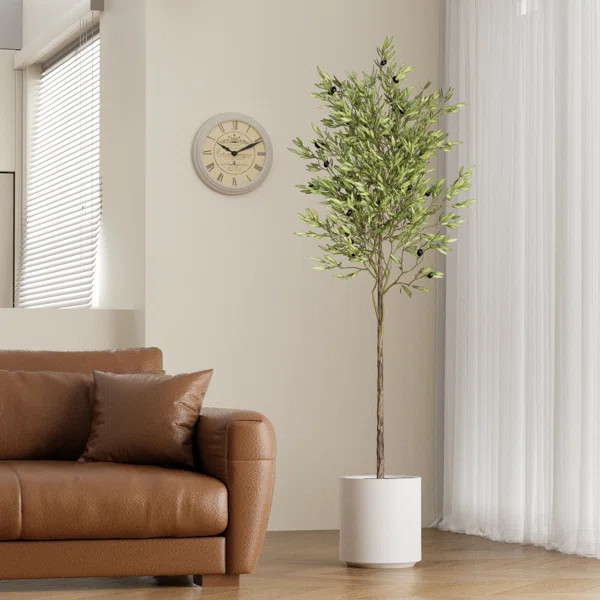 Faux Olive Tree Tree in Pot | Wayfair North America