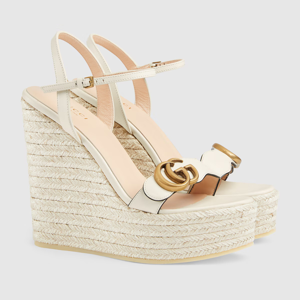Women's leather platform espadrille | Gucci (US)