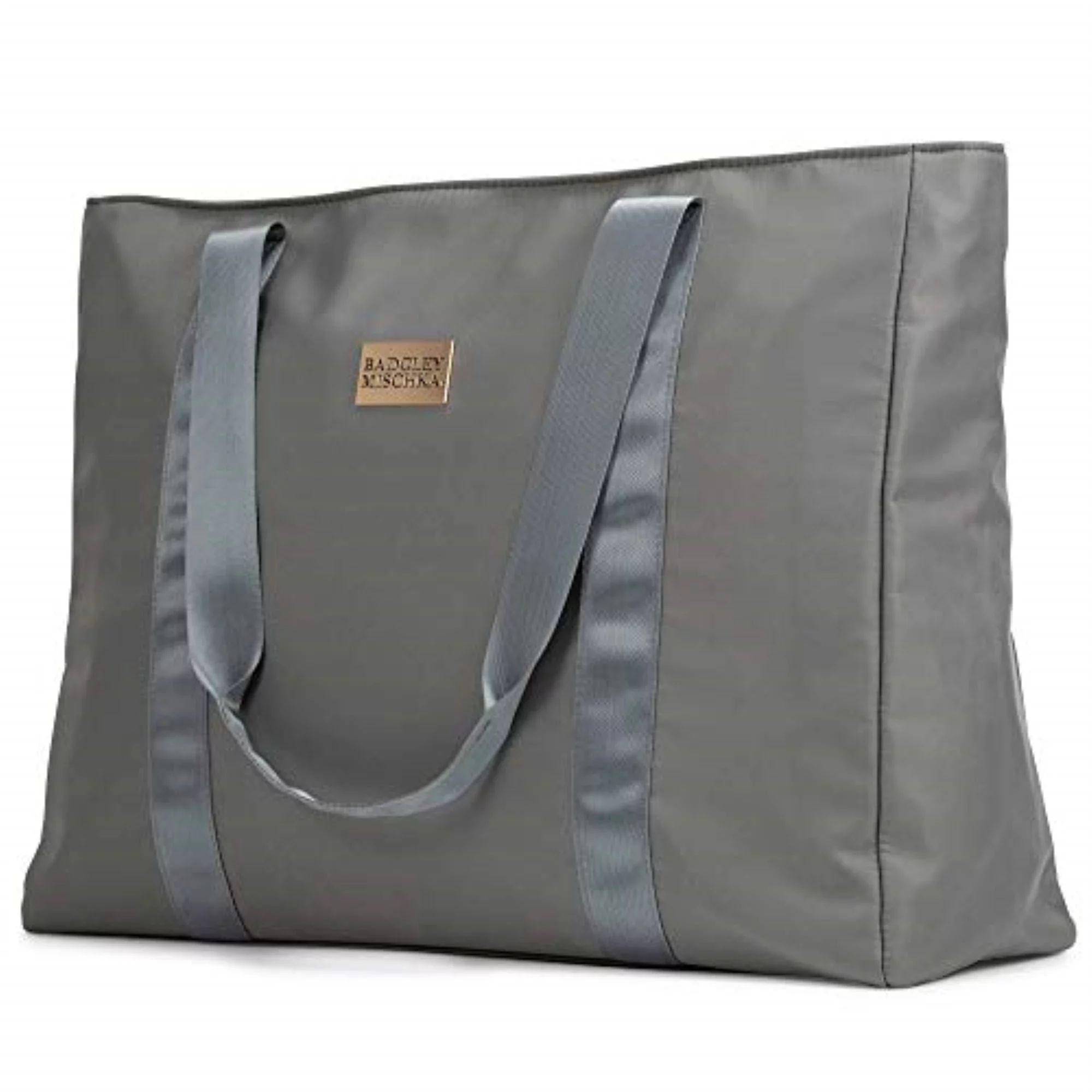 BADGLEY MISCHKA Nylon Travel Tote Weekender Bag - Lightweight Travel Bag (Grey) - Walmart.com | Walmart (US)