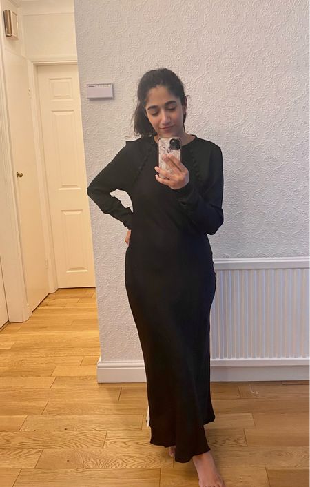This dress is dreamy! Black satin dress and perfect for Eid. Great modest dress for Ramadan too.

#LTKFind #LTKstyletip #LTKfit