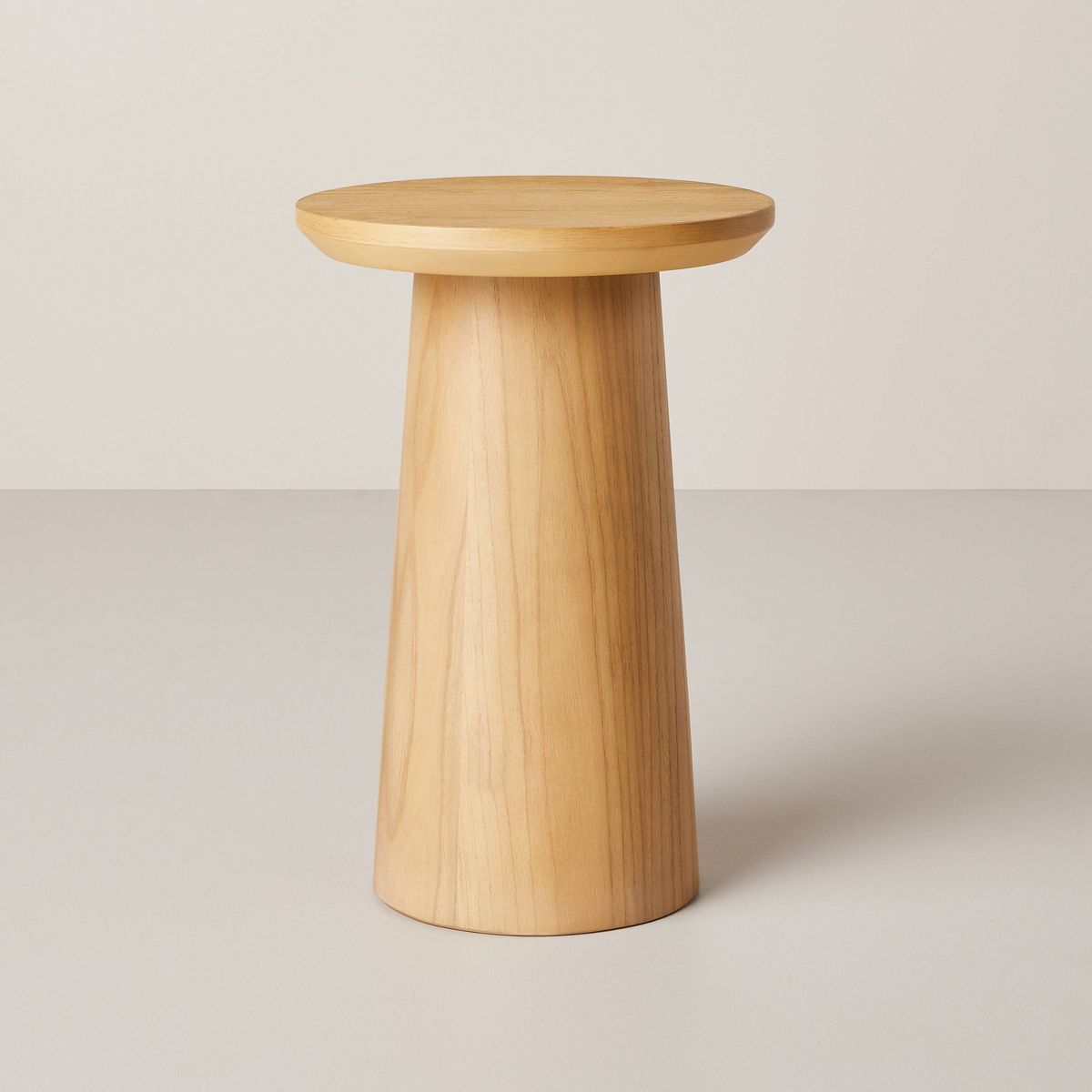Wooden Round Pedestal Accent Drink Table - Hearth & Hand™ with Magnolia | Target