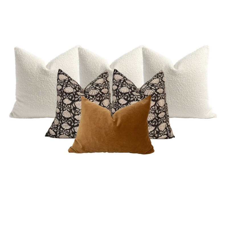 Bed Pillow Combo, King Bed Pillow Set, High End Pillows, High End Home Decor, Large Sectional Pil... | Etsy (US)