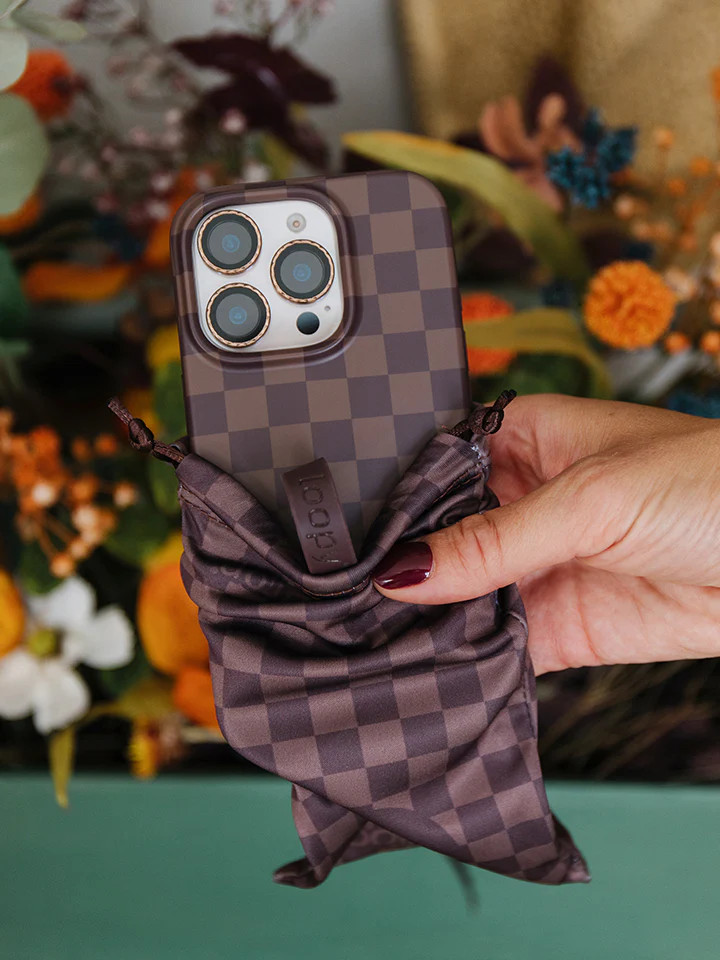 Loopy Cases - Cocoa Checkered | Loopy Cases