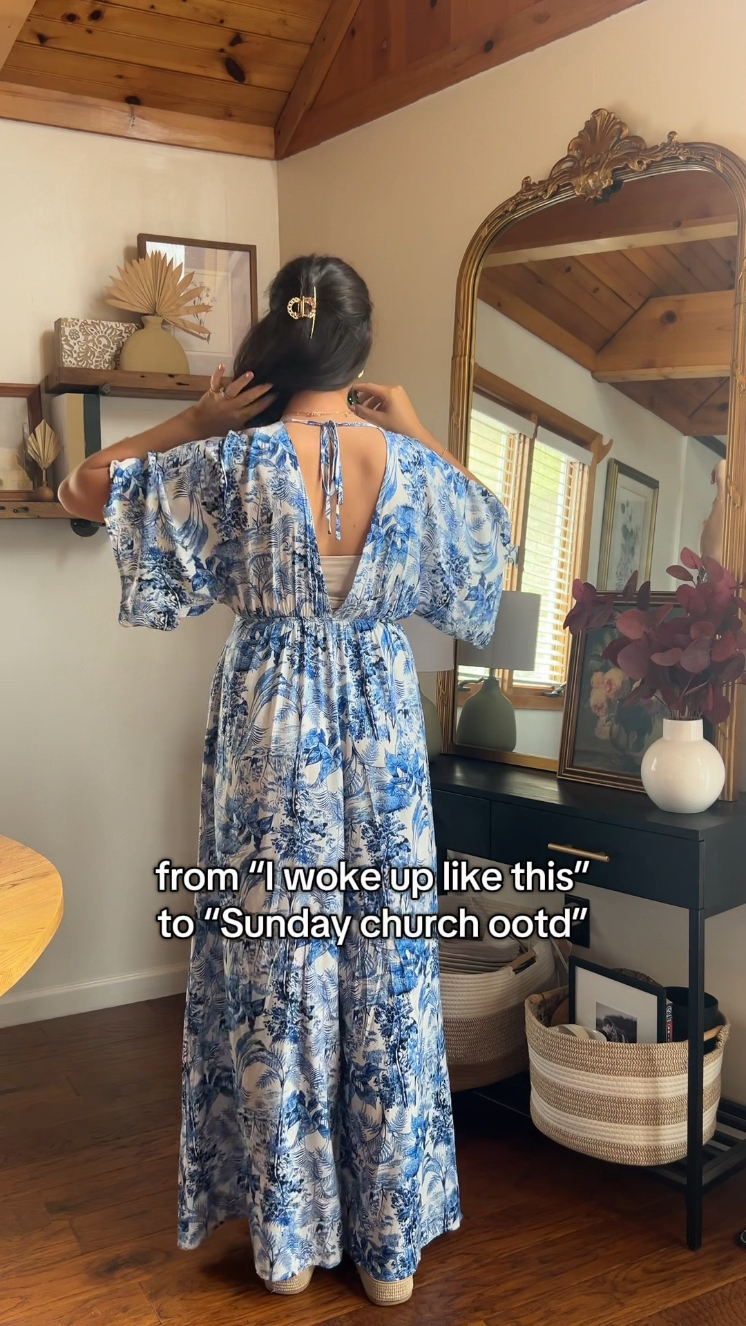 From pjs to Sunday morning church outfit. The PERFECT spring jumpsuit that looks like a dress 🤩💙

#LTKWedding #LTKStyleTip #LTKFindsUnder100