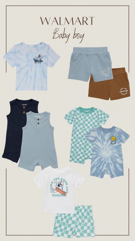 Baby boy clothes at Walmart. Everything between $3-$6! So cute for spring and summer 

#LTKkids #LTKbaby #LTKfamily