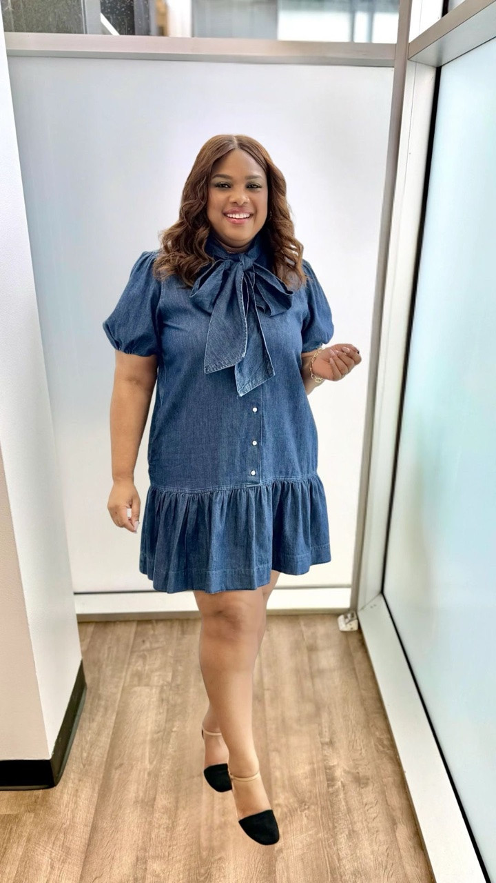 The Perfect Dress for Work ✨ Looking for a dress that feels polished, comfortable, and effortlessly chic? This denim mini dress is an easy pick for busy workdays, meetings, and everything in between. Pair it with classic heels for the office or sneakers for a more casual vibe. 💙 Comfortable fit 💙 Timeless style 💙 Easy to dress up or down

 Hit the bell in my LTK 🔔 (top right) so you get all the exclusives first! 

#LTKBeauty#LTKWorkwear

#LTKootd