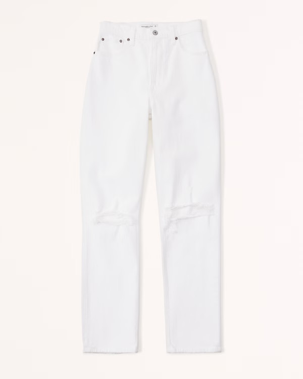 Curve Love Ultra High Rise 90s Straight Jean | Abercrombie & Fitch (US)