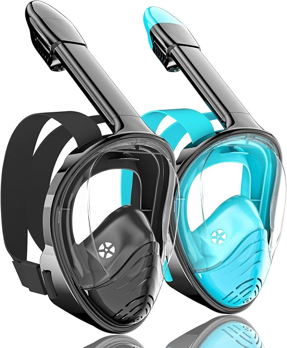 QingSong Full Face Snorkel Mask for Adults, Snorkeling Gear with Camera Mount, 180 Degree Panoram... | Amazon (US)