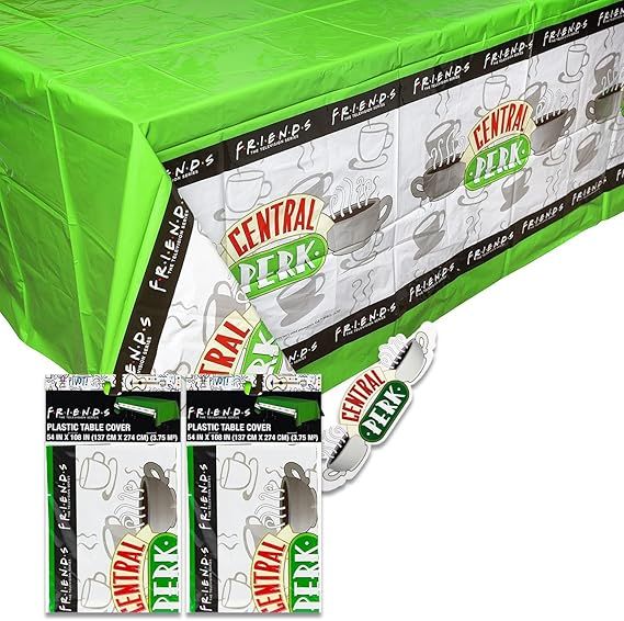 Friends TV Show Tablecloth Set - 2 PACK Friends Central Perk Table Covers Decor Bundle for Party ... | Amazon (US)