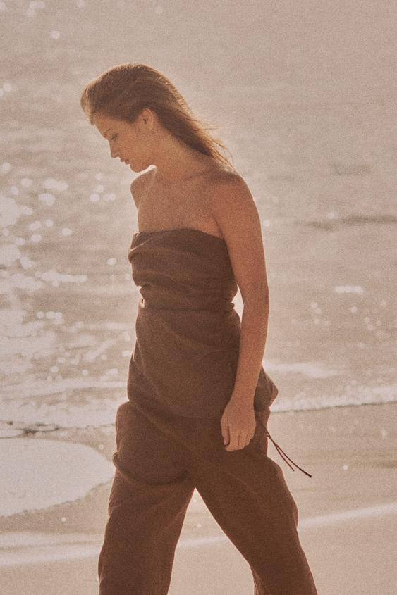 FLOWING BANDEAU TOP | Zara UK