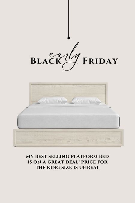 Black Friday platform bed modern. Wooden bed designer inspired 

#LTKsalealert #LTKhome #LTKCyberWeek
