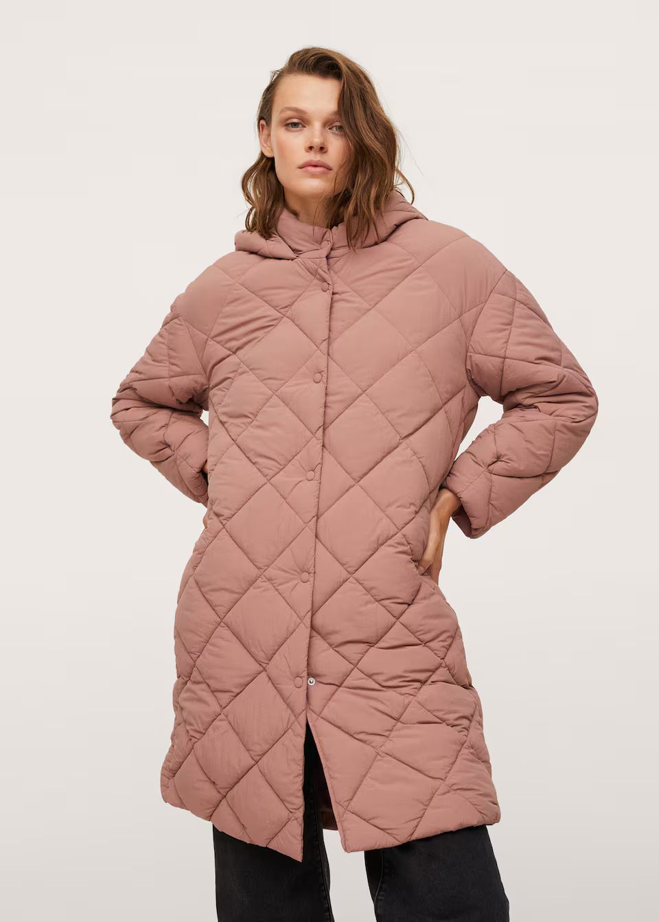 Hooded water-repellent quilted jacket | MANGO (US)