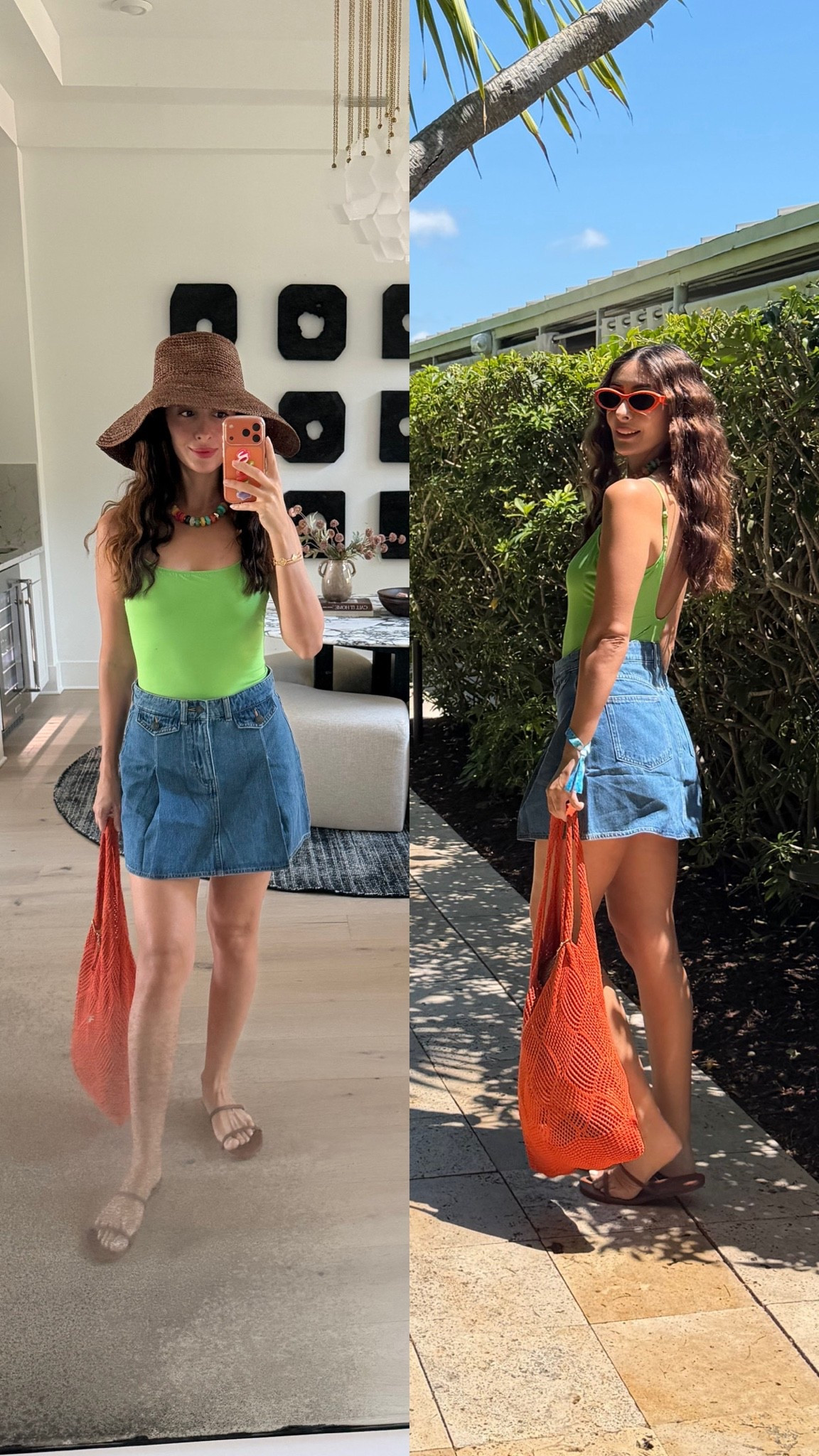 Having fun with color!

Swimsuit bikini one piece Ralph Lauren neon green beach bag sandal oversized hat vacation outfits

#LTKootd #LTKSaleAlert #LTKTravel