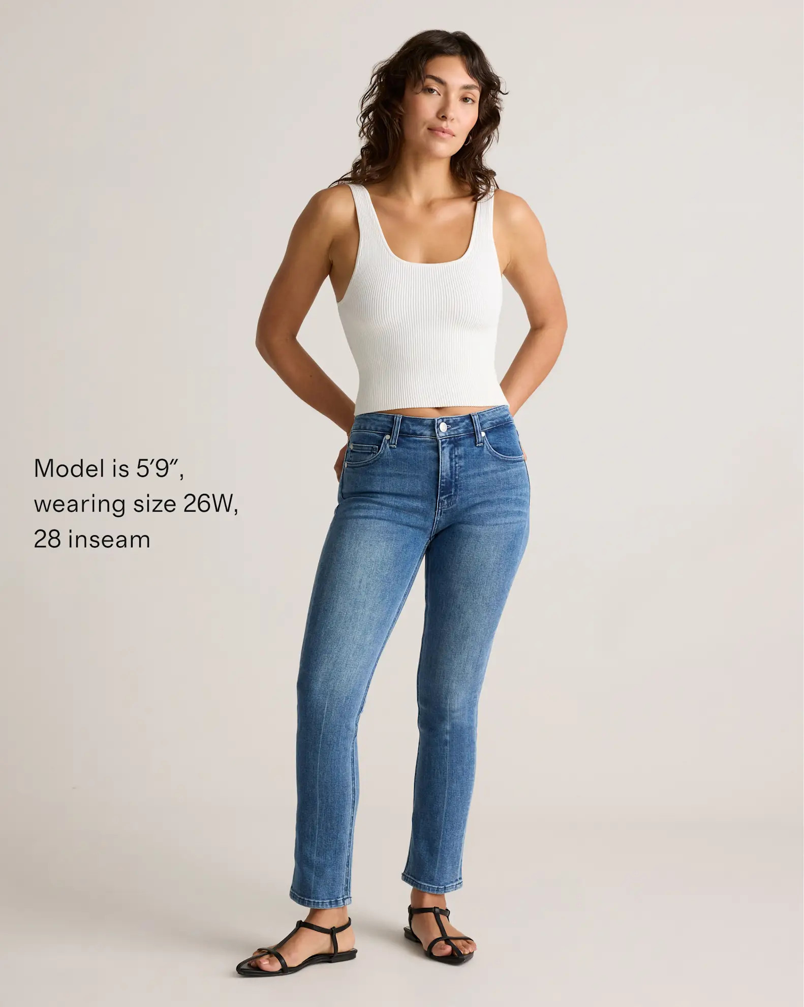 Luna Stretch Slim Straight Jeans | Quince