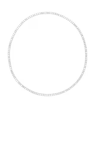 Full Iced Out Necklace in Sterling Silver | Revolve Clothing (Global)