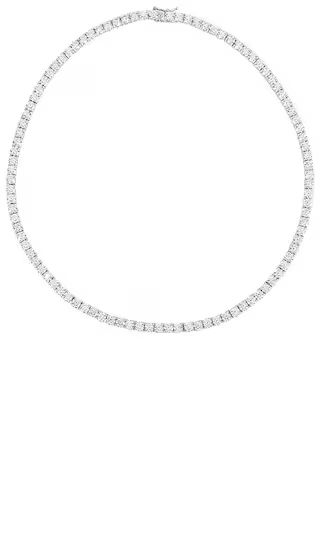 Full Iced Out Necklace in Sterling Silver | Revolve Clothing (Global)