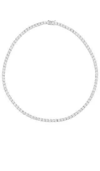 Full Iced Out Necklace in Sterling Silver | Revolve Clothing (Global)