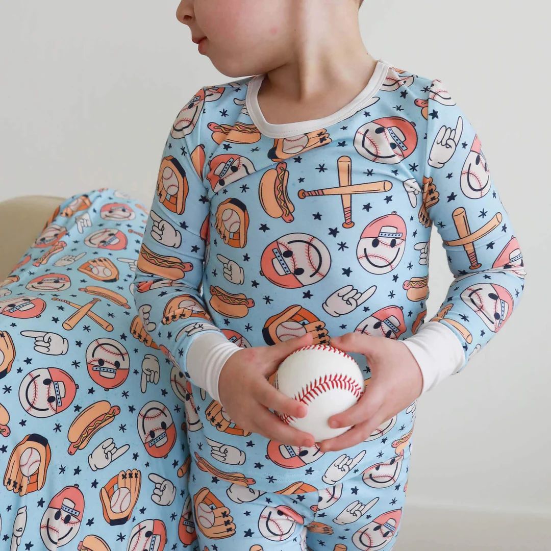 Home Run Two Piece Pajama Set | Caden Lane