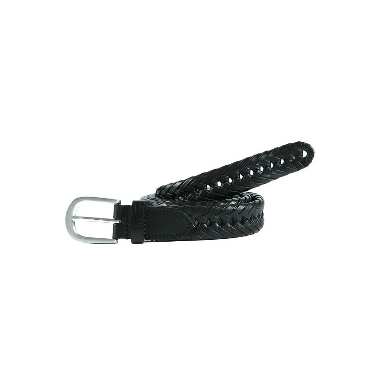 Wrangler® Men's and Big Men's Genuine Leather Braided Belt, Sizes 32-52 | Walmart (US)