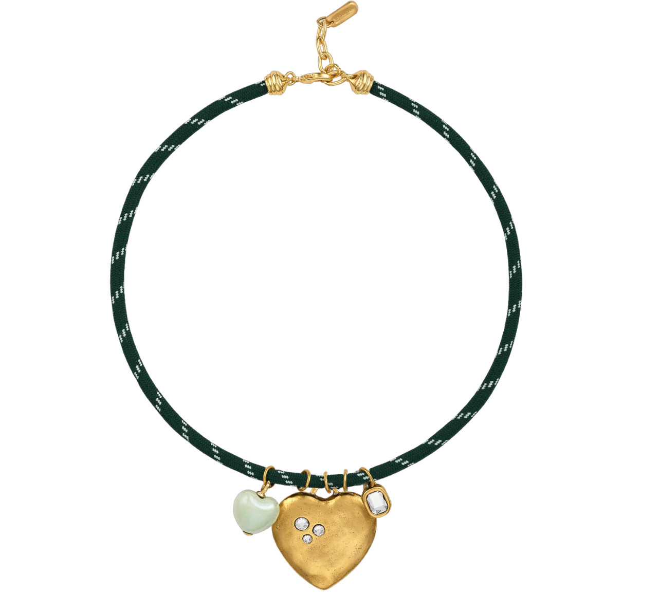 Green Heart Paracord Necklace | Logan Tay