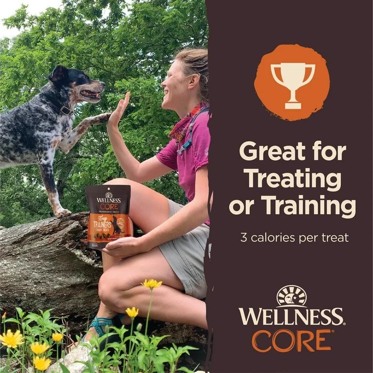 Wellness CORE Tiny Trainers Tender Treats, Grain Free, Turkey & Pomegranate, 6 Ounce Bag | Walmart (US)