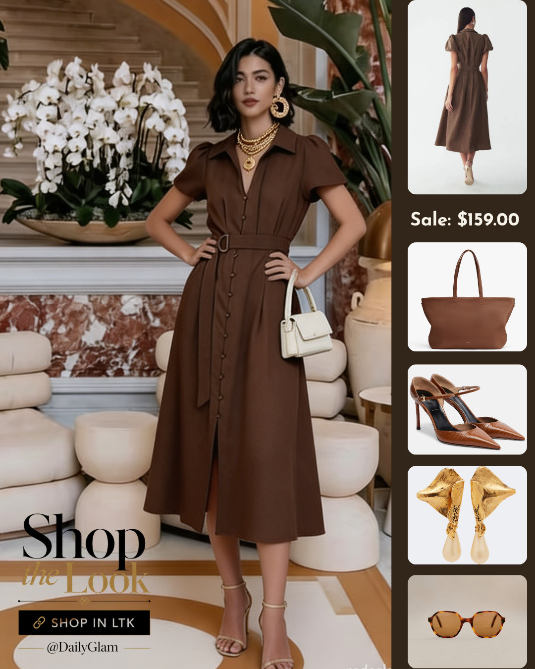 Timeless collared brown belted dress, polished elegant everyday outfit

#BeltedShirtDress #OldMoneyWardrobe #ChocolateBrown #MidiDress #PolishedChic #CityOutfit #VersatileDress #ClassicStyle 

 #LTKootd #LTKOver40 #LTKWorkwear